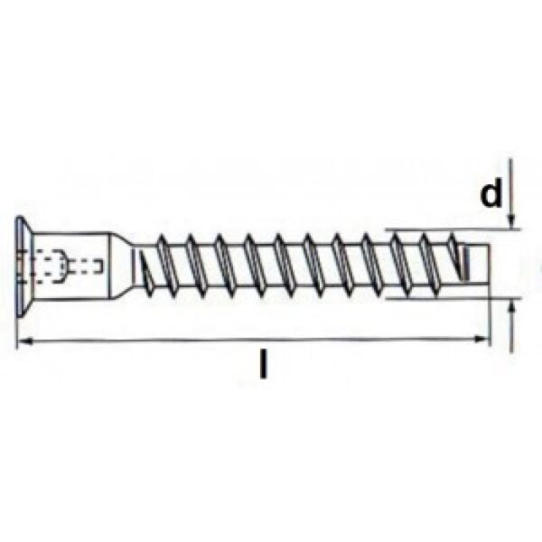 Art. 109 – surub pal cu cap inecat, zincat SW, 2, Fixkit.ro