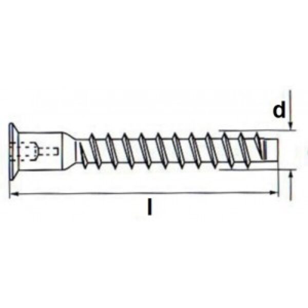 Art. 109 – surub pal cu cap inecat, zincat SW