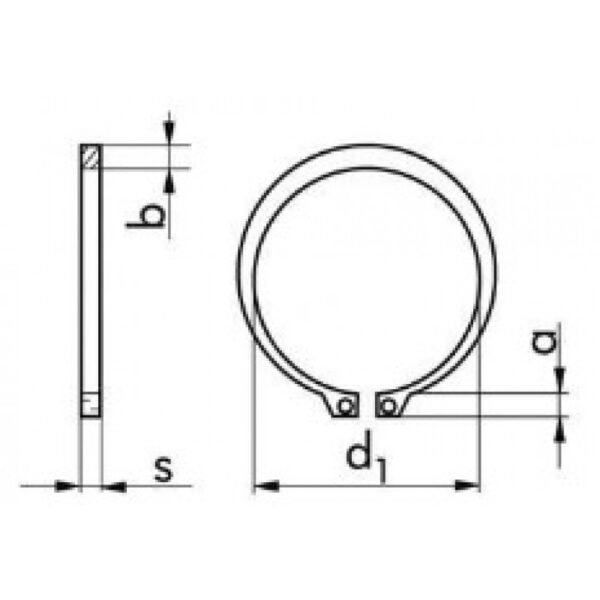 DIN 471 - inel de siguranta pentru arbori, 2, Fixkit.ro