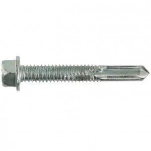 Suruburi autoforante, DIN 7504K - L - surub autoforant cu cap hexagonal, zincat alb, Fixkit.ro