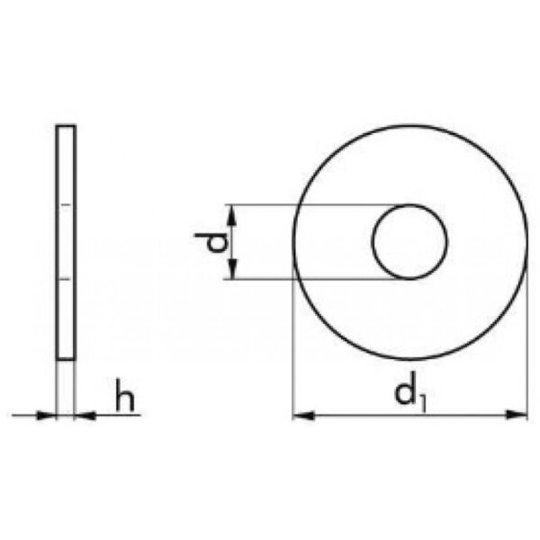 DIN 9021 – A2, saiba plata, 2, Fixkit.ro