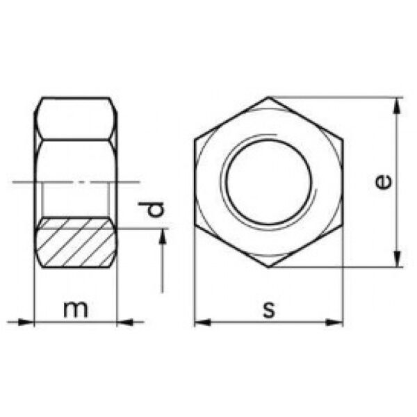 DIN 934 – 10, piulita hexagonala, neagra, 2, Fixkit.ro