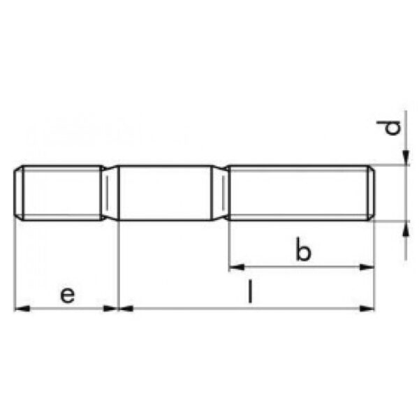 DIN 939 – 8.8 – prezon (1d), zincat, 2, Fixkit.ro