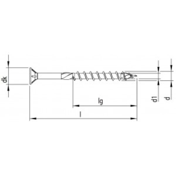 HECO – TOPIX – surub cu cap plat, locas TX