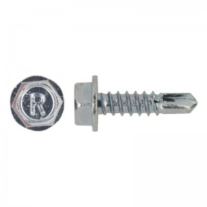 Suruburi autoforante, DIN 7505K - surub autoforant cap hexagonal, zincat alb, Fixkit.ro