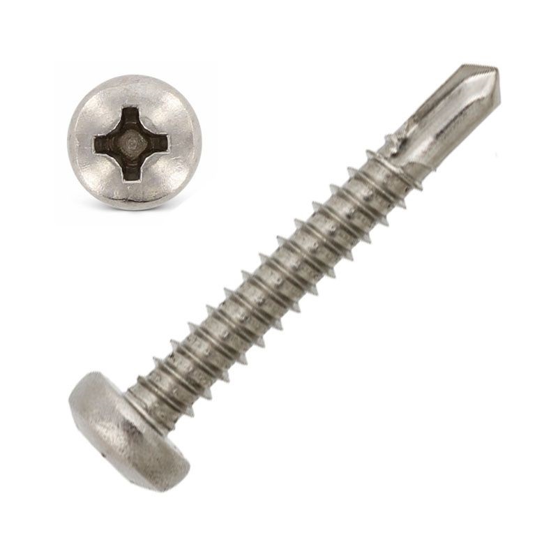 Suruburi INOX, DIN 7504N – Surub autoforant cu cap bombat - INOX A2, Fixkit.ro